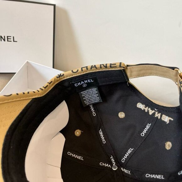 CHANEL Tan Cap Sizs M=52 - Picture 4 of 4